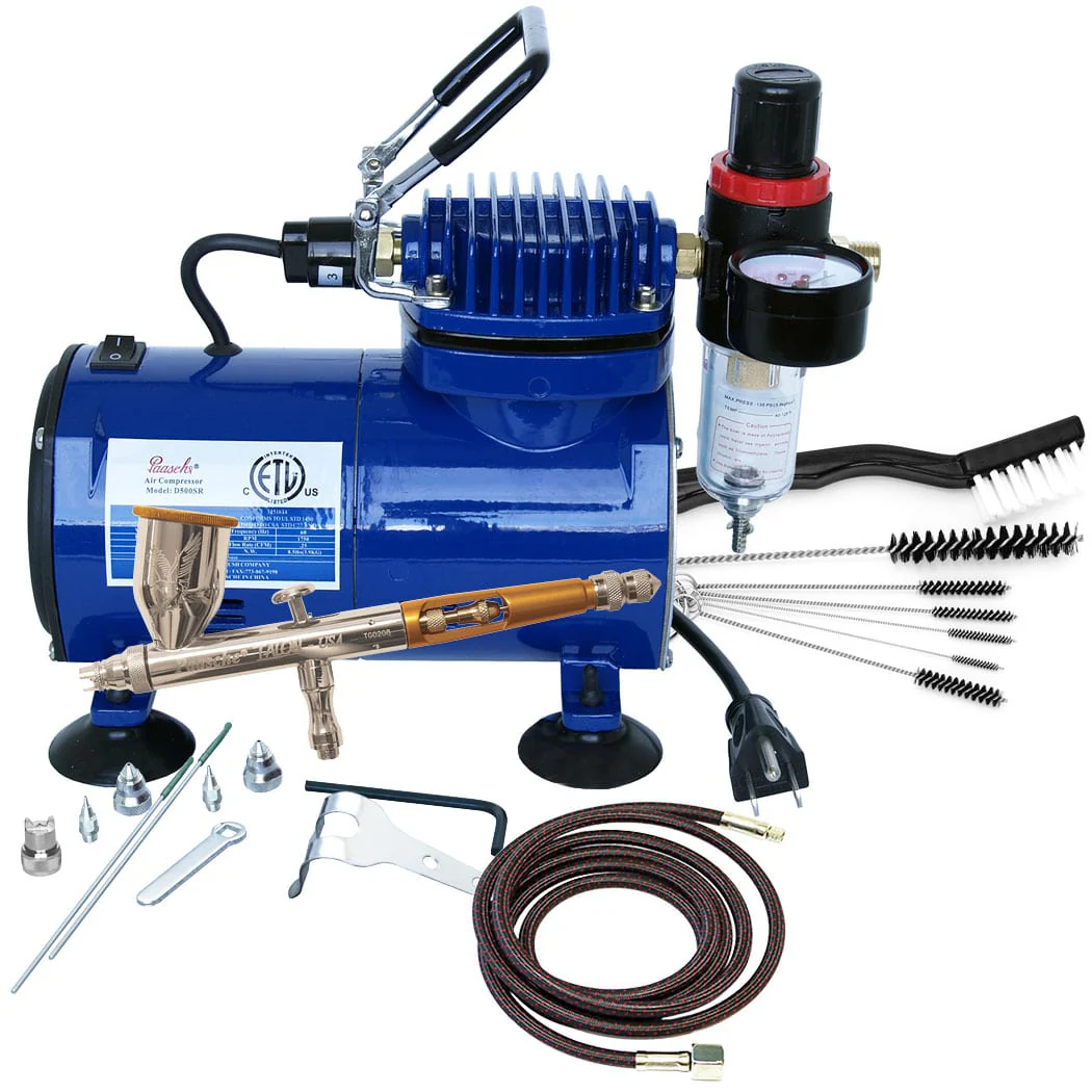 Paasche Airbrush Package (TG-3F, D500SR and AC-7) - Ysert