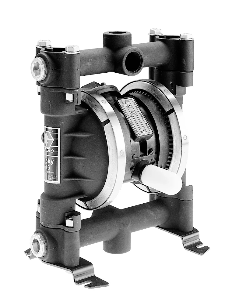 Husky 716 55 gal (208 liter) AL Transfer Pump Package with AC Seats, PTFE Balls, PTFE Diaphragms & AL Tube - Ysert