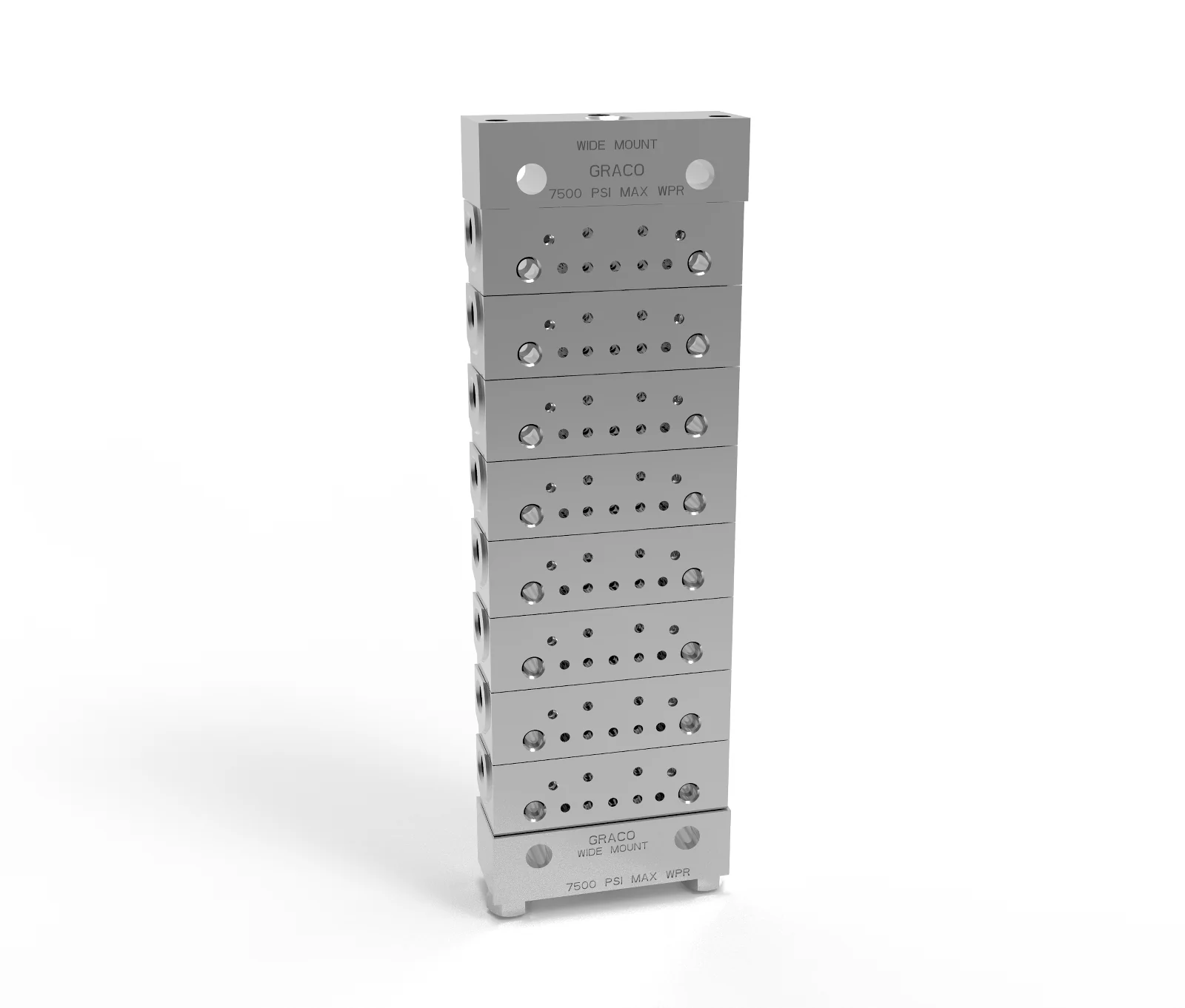 Graco MHH Wide Mount 8 Section Base Plate Assembly - NPSF - Ysert