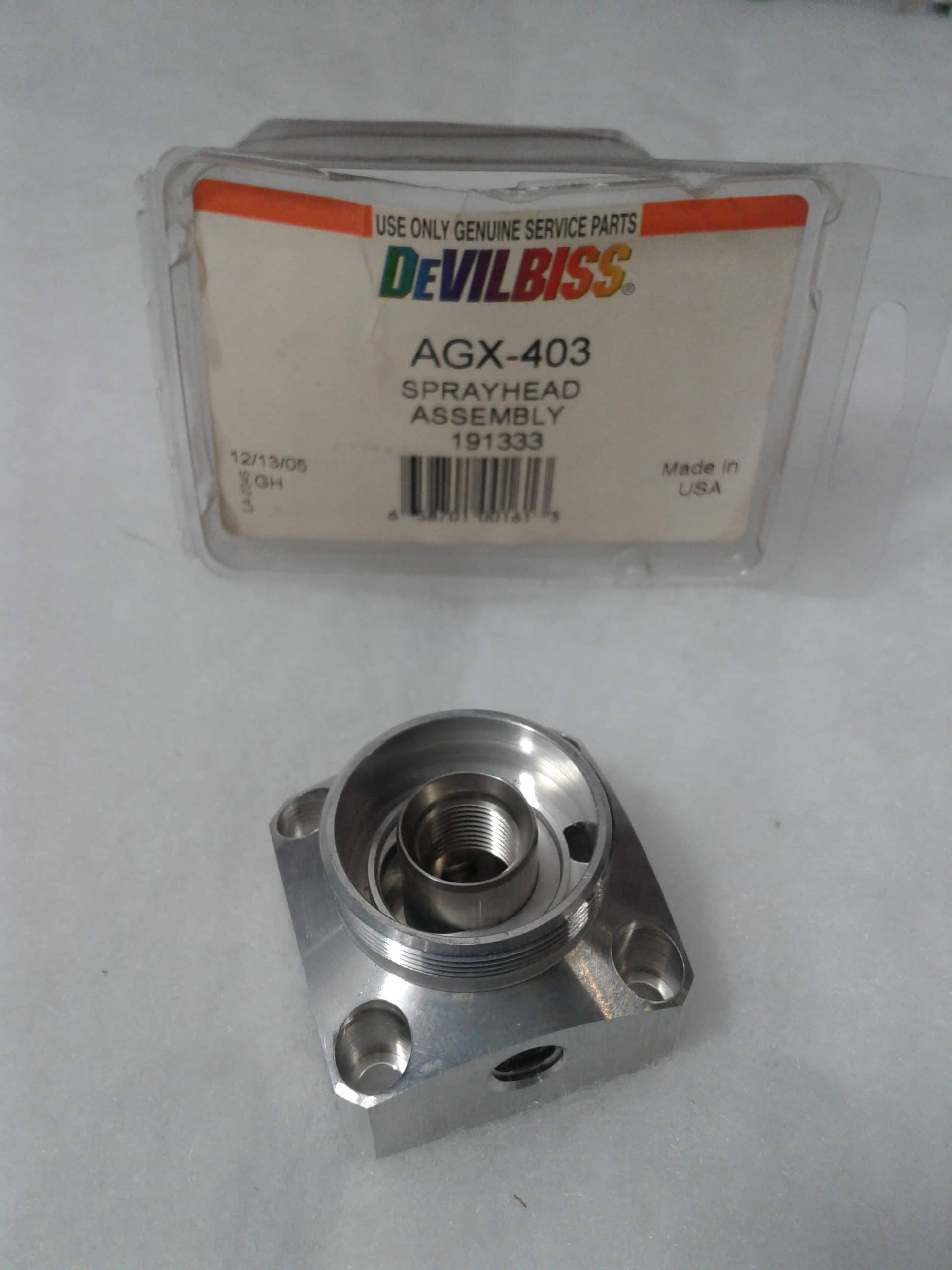 Devilbiss AGX-403 191333 Sprayhead Assembly - Ysert