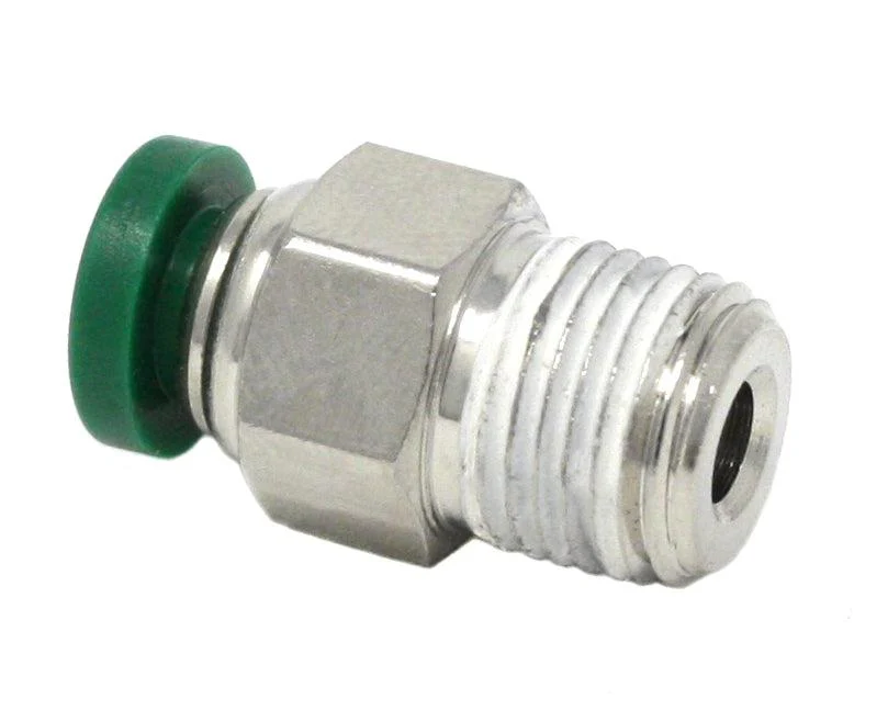 Graco General Tube Fitting - Straight Connector - Push-to-Connect 3/16 inch Tube x 1/8 inch PM - Ysert