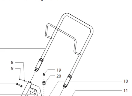 Titan 805-206A 1140 Hi Cart Handle Assembly - Ysert