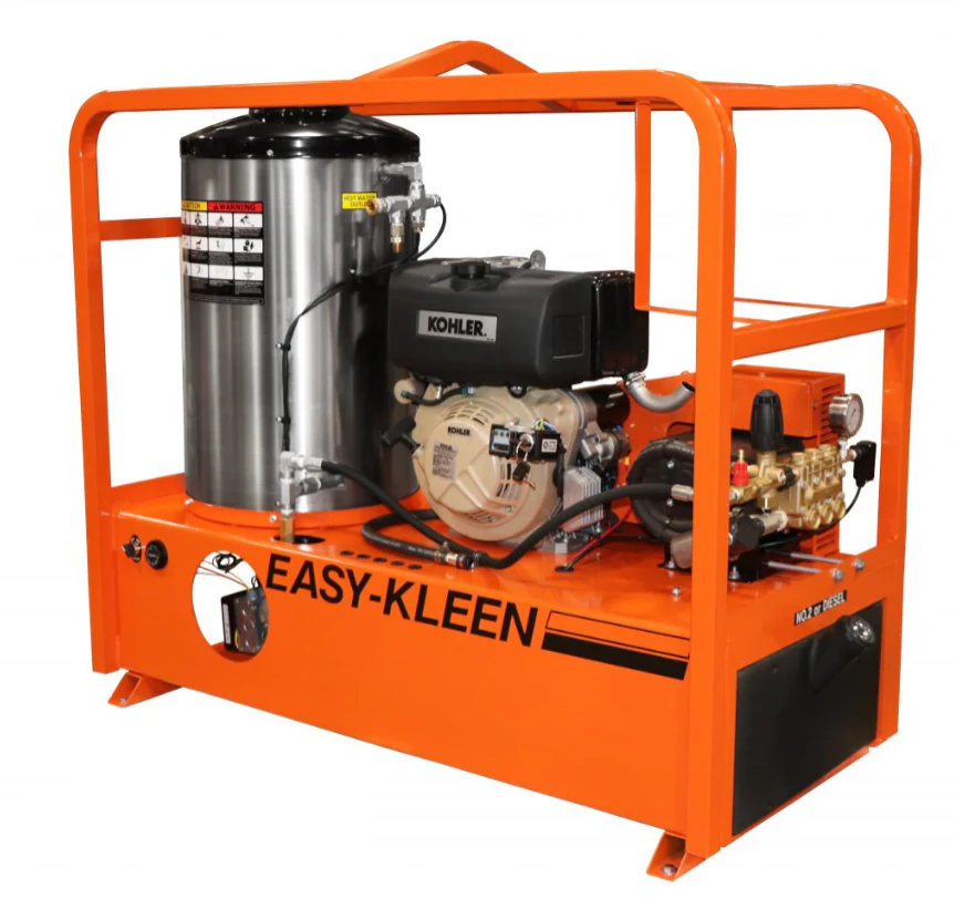 Easy-Kleen EZO3506D-G 3500 PSI @ 6.0 GPM General Pump Belt Drive 26HP Kohler Engine Industrrial Hot Water Diesel Pressure Washer - Ysert