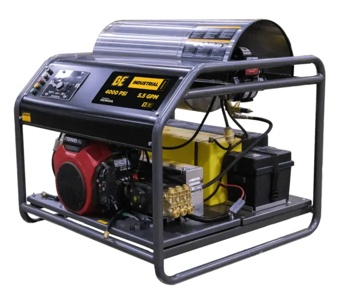 BE HW4024HA12V 4,000 PSI - 5.5 GPM Hot Water Pressure Washer with Honda GX690 Engine and AR Triplex Pump - Ysert