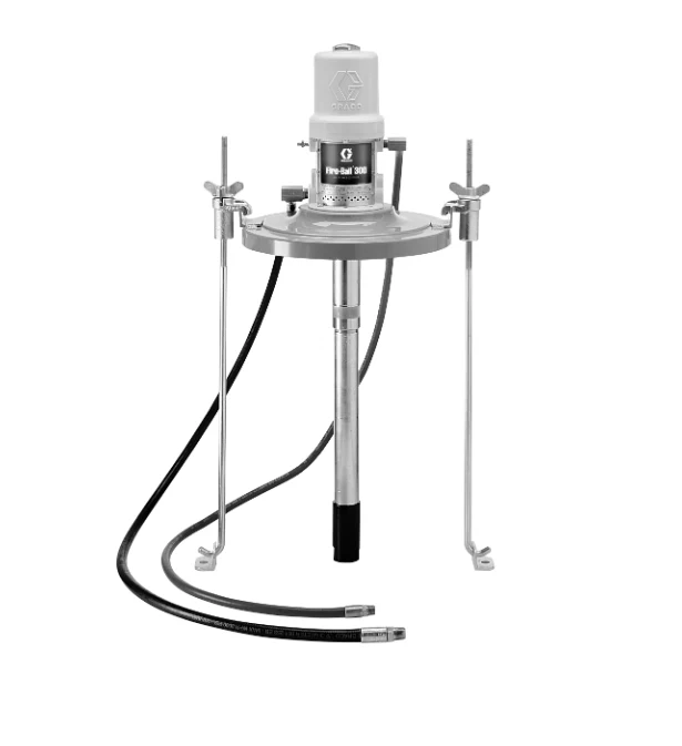 Graco 222086 Fire-Ball® 300 Series 5:1 16 Gallon (60 Liter) Open-Head Oil Pump - Lube Truck Package - Ysert