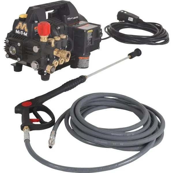 Mi-T-M Choremaster Series – CM-1400-1MEH 1.5hp Electric Motor 1400 PSI @ 1.5 GPM - Triplex Crankshaft Pump - Direct Drive - Ysert