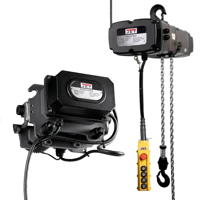 Jet Tools - TS300-010 3T ELEC HST 460V  W/TROLLEY & 4BTN PEND - Ysert