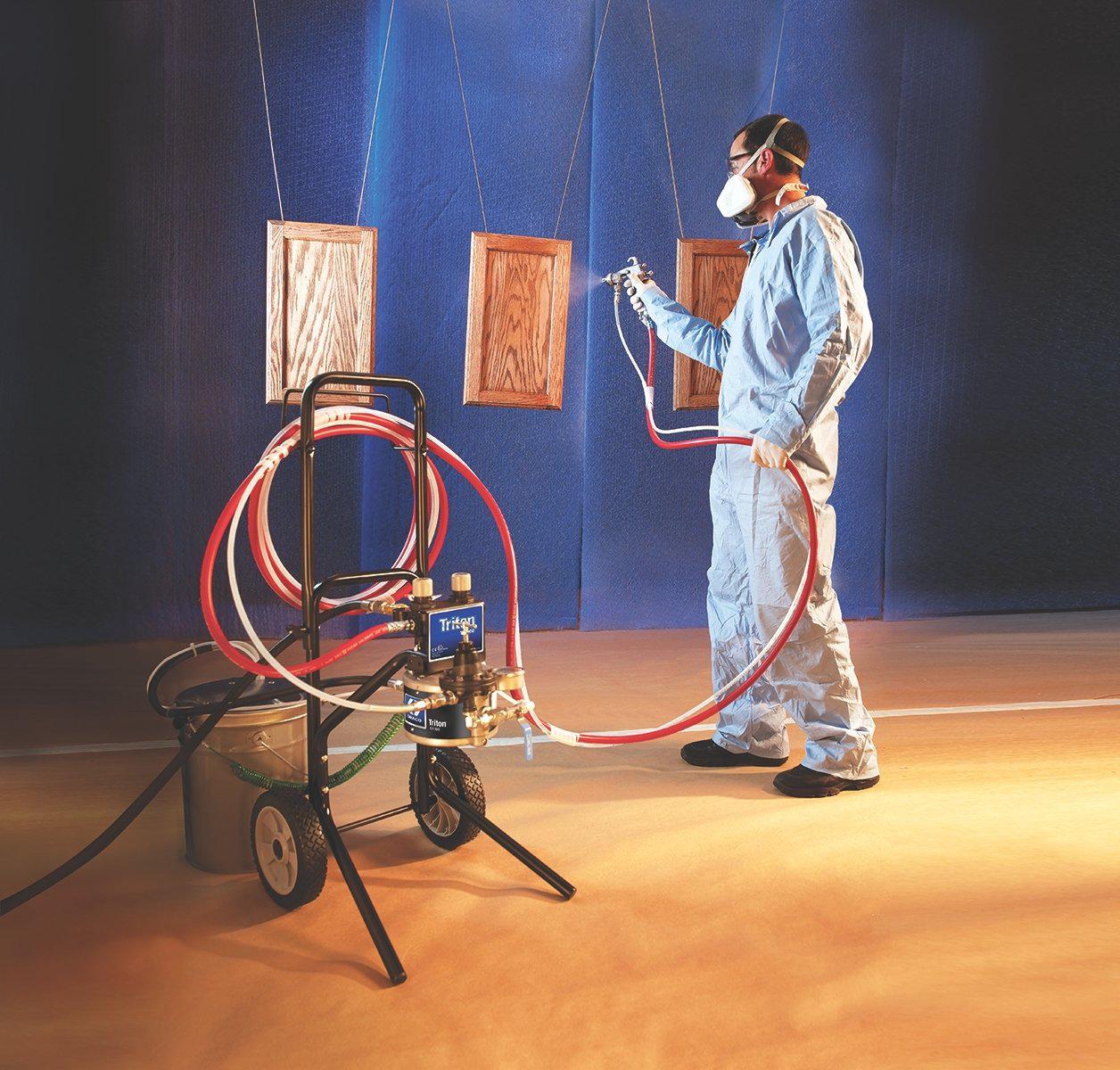 Triton Alum AirPro General Metal Application Package 100 PSI @ 8.5 GPM Air-Powered Sprayer - Cart Mount - Ysert