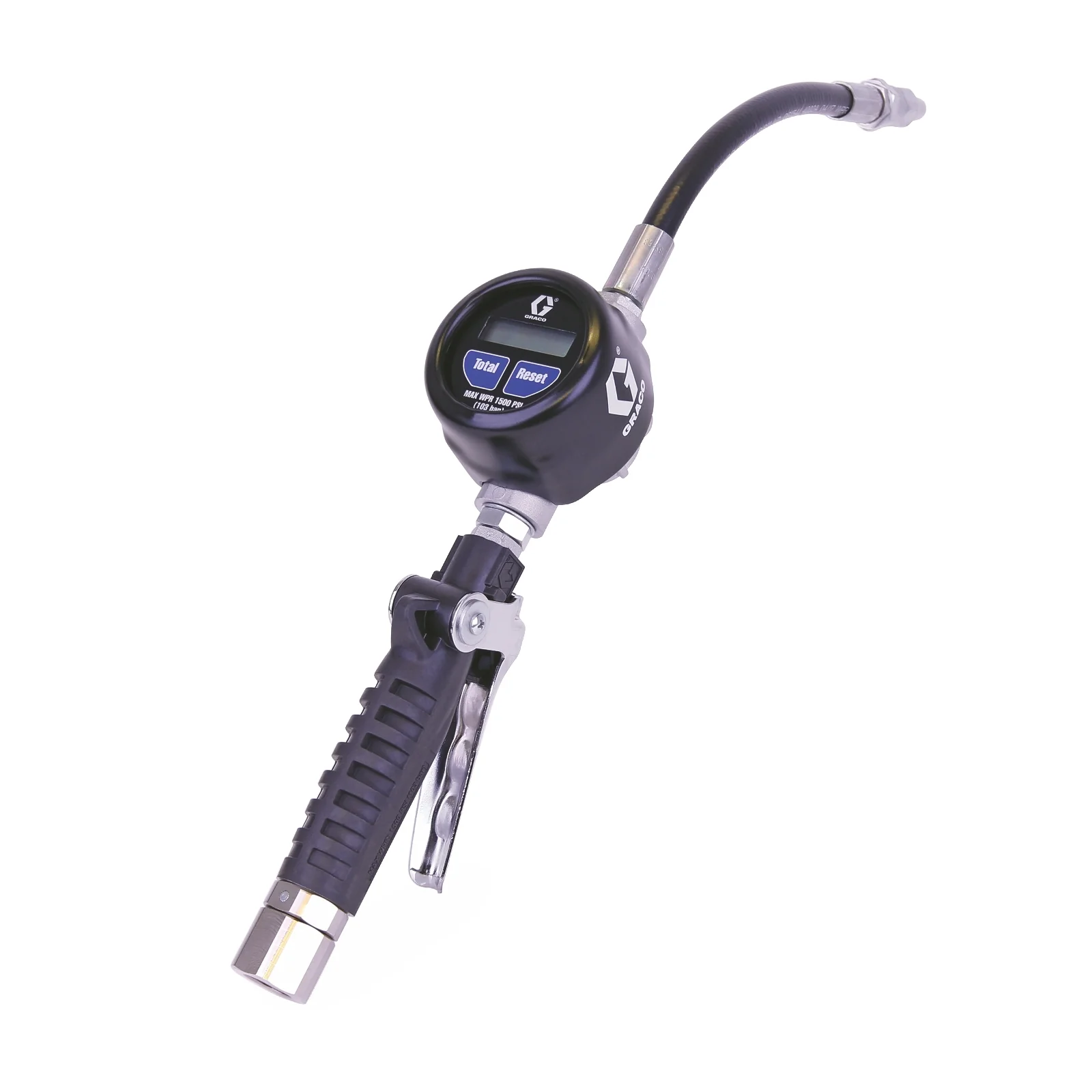 Graco EM8 Electronic Manual Oil/Antifreeze Meter - Flexible Extension - 1/2 in. (13 mm) Inlet - NPT - Ysert