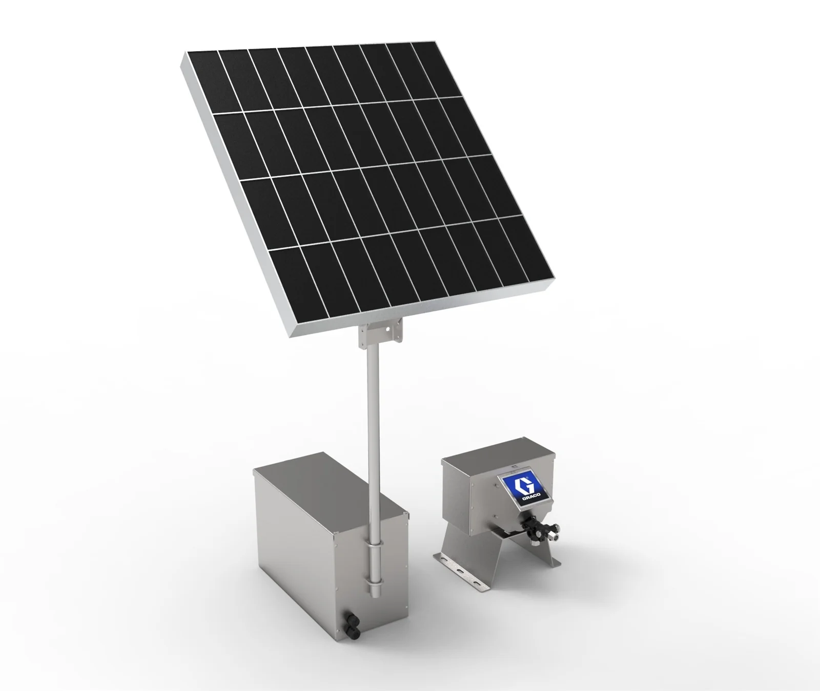 G-JR Solar Package Including Single Battery Box, 50W Solar Panel and Harrier EZ-JR Controller - Ysert