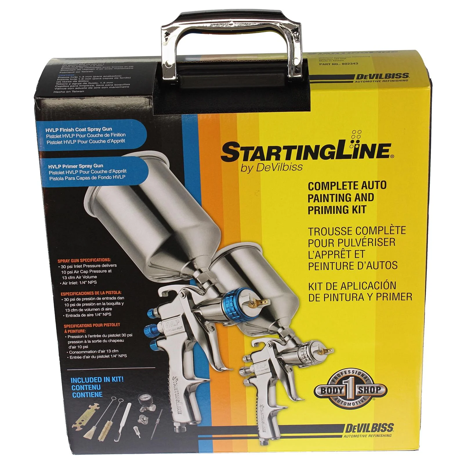 Devilbiss Startling Line HVLP Gravity Spray Gun Set - Ysert