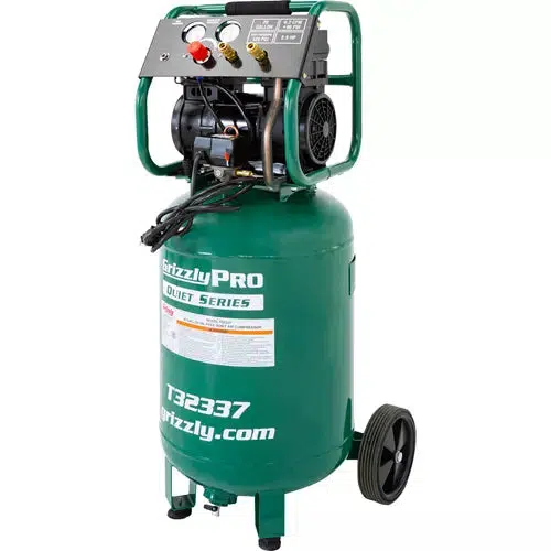 Grizzly PRO T32337 - 20-Gallon Oil-Free Quiet Series Air Compressor - Ysert