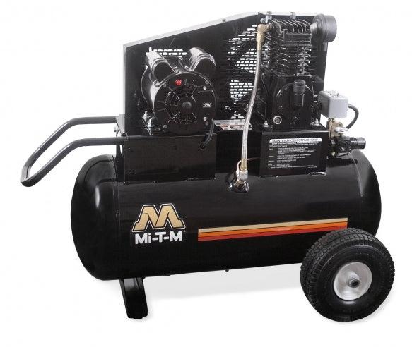 Mi-T-M Single Stage Electric Portable Air Compressors 7.3 CFM- 90 PSI - 20 gal - Ysert