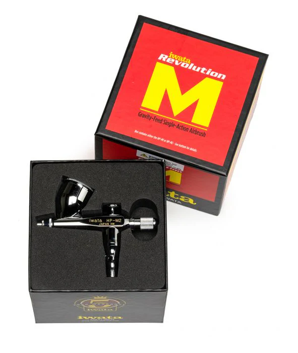 Iwata Revolution HP-M2 Gravity Feed Single Action Airbrush - Ysert