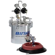 Binks 98C-357 2100 Conventional Spray Gun with 2.8 Gallon Pressure Tank - Ysert