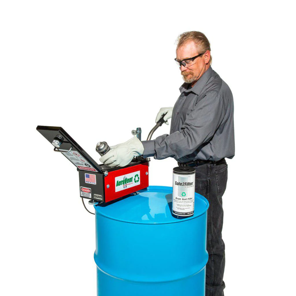 Newstripe AeroVent Standard Aerosol Single Can Disposal System - Ysert
