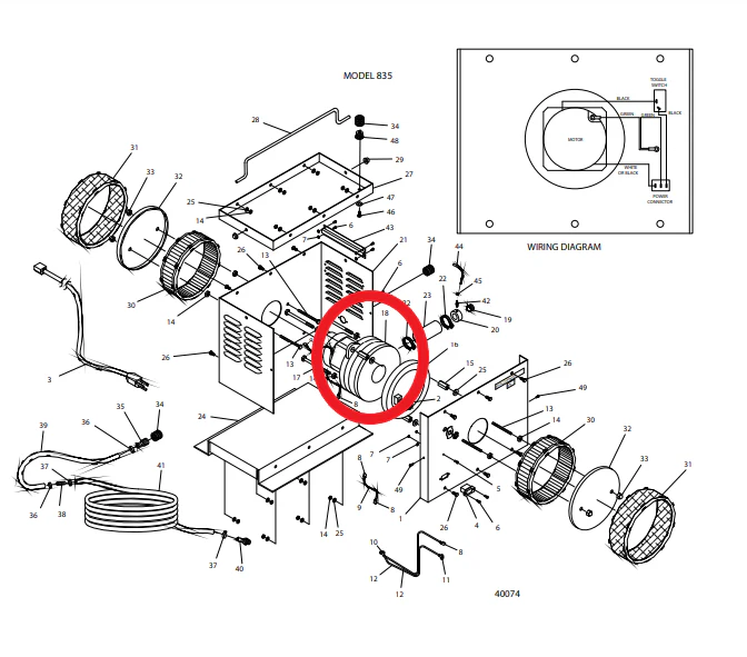 Apollo A4860-EM High Powered 3-Stage Motor - Ysert
