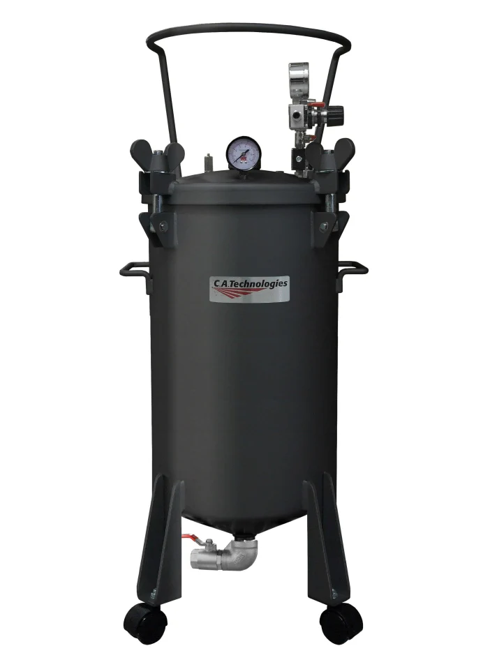 C.A Technologies 10 gallon (NON-ASME) Bottom Outlet Pressure Tank - SINGLE REGULATED - Ysert