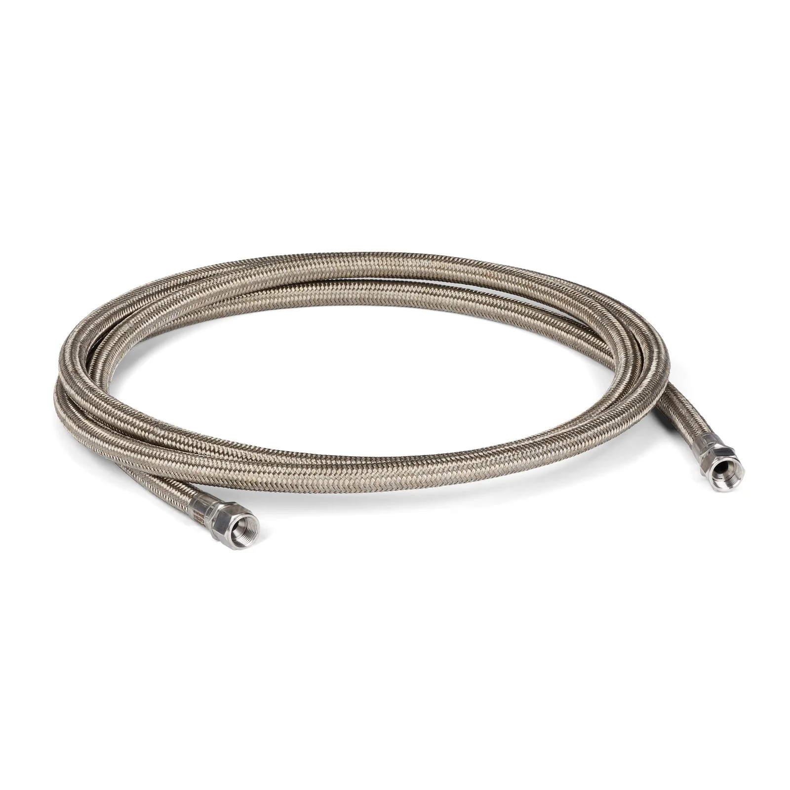 3.0 M (10 ft) Insulated Stainless Steel Braided PTFE Hot Melt Heated Hose, No. 12 (15.7 mm/0.617 in. ID) - Ysert