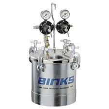 Binks 83C Zinc Plated Pressure Tank – Up To 2.8 Gallons - Dual Regulated & Direct Drive Agitation - Ysert