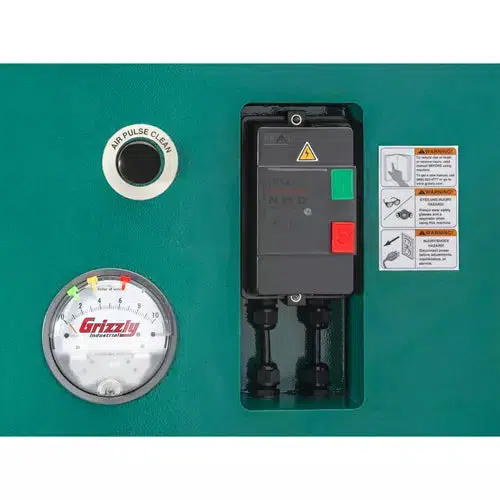 Grizzly G0966 - 1-1/2 HP Metal Dust Collector with Spark Deflector - Ysert