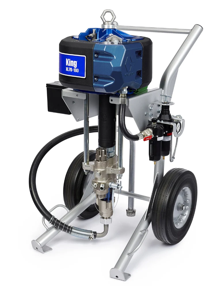 Graco K45FH0 King 45:1 Sprayer, Integrated Filter, Heavy Duty Cart, Air Controls, Siphon Kit - Ysert