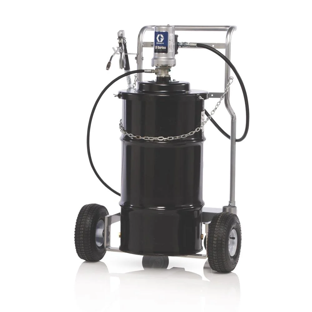Graco LD Series 50:1 120 lb (54 kg) Grease Cart Mounted CE Pump Package - BSPT - Ysert