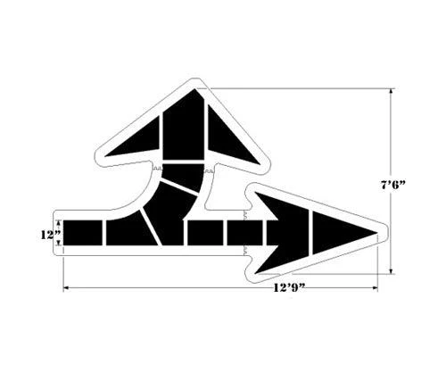 NEWSTRIPE Large Federal Combination Arrow - Ysert