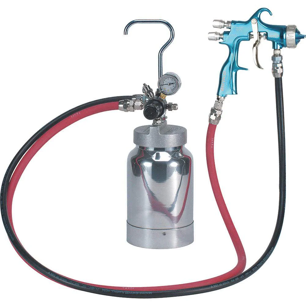 Binks 98-3158  2-quart Pressure Outfit w/ Trophy Touch Up HVLP Pressure Feed Spray Gun (for Solvent Based Materials) - Ysert