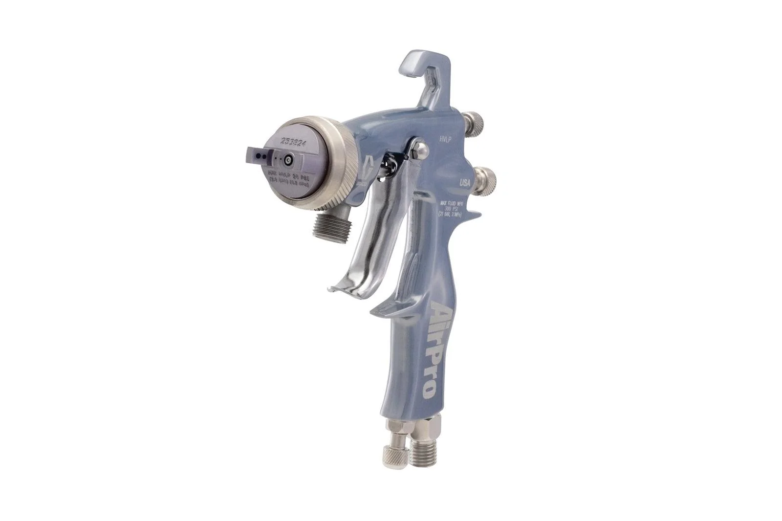 AirPro Air Spray Pressure Feed Gun, HVLP, 0.059 inch (1.5 mm) Nozzle, for High Wear Applications - Ysert