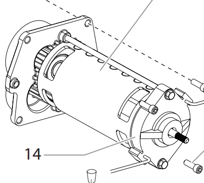 Titan 0558373A Replacement Motor for Impact 440 - Ysert