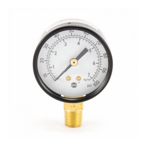 Binks Air Pressure Gauge Bottom Mount 100 PSI - Ysert