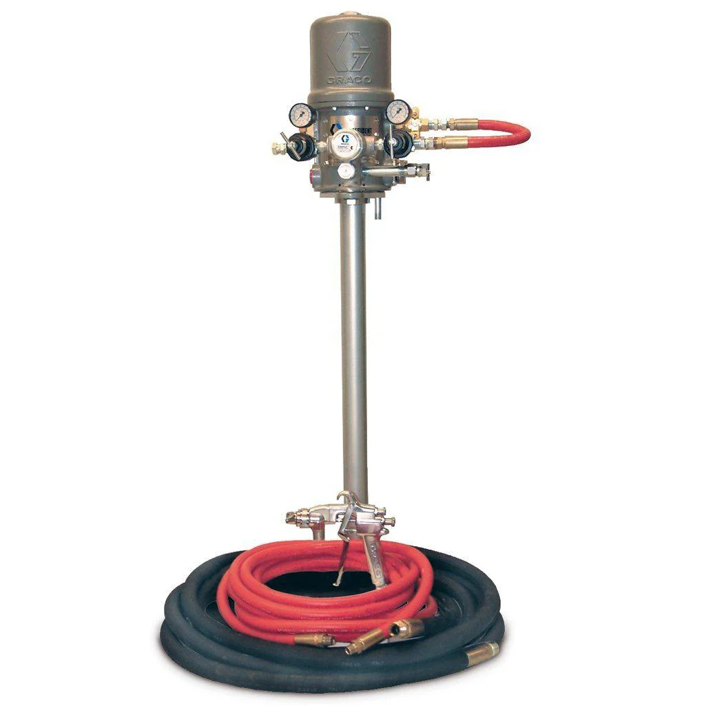 Graco President 10:1 Carbon Steel Complete Air Spray System, 100 ft of Hose - Ysert