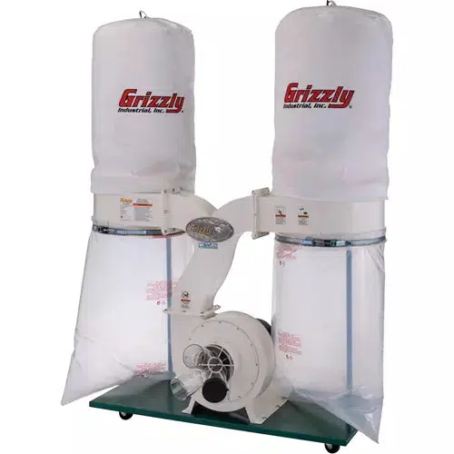 Grizzly G1030Z2P - 3 HP Dust Collector with Aluminum Impeller - Ysert