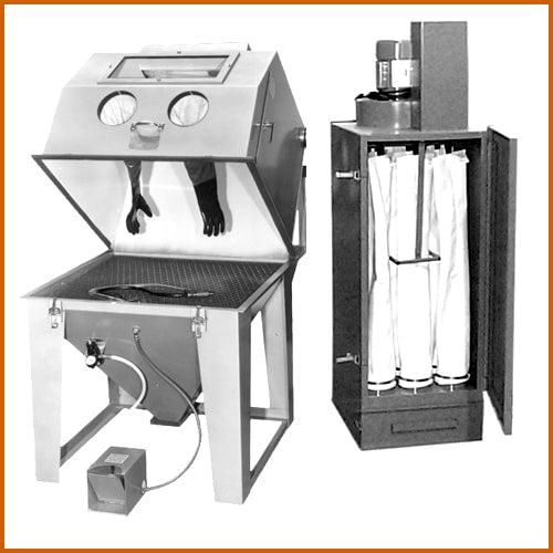 TRINCO™ Model 40×40 Sandblast Cabinet Split Level with 400 Pull Thru Dust Collector - Ysert