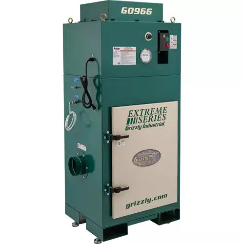 Grizzly G0966 - 1-1/2 HP Metal Dust Collector with Spark Deflector - Ysert