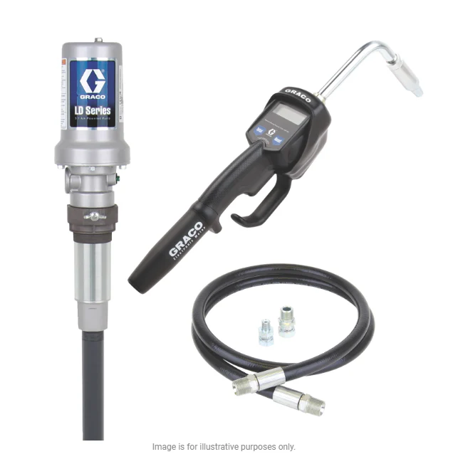 LD Series 5:1 Universal Stationary Oil Pump Package - Manual Meter Type - Ysert