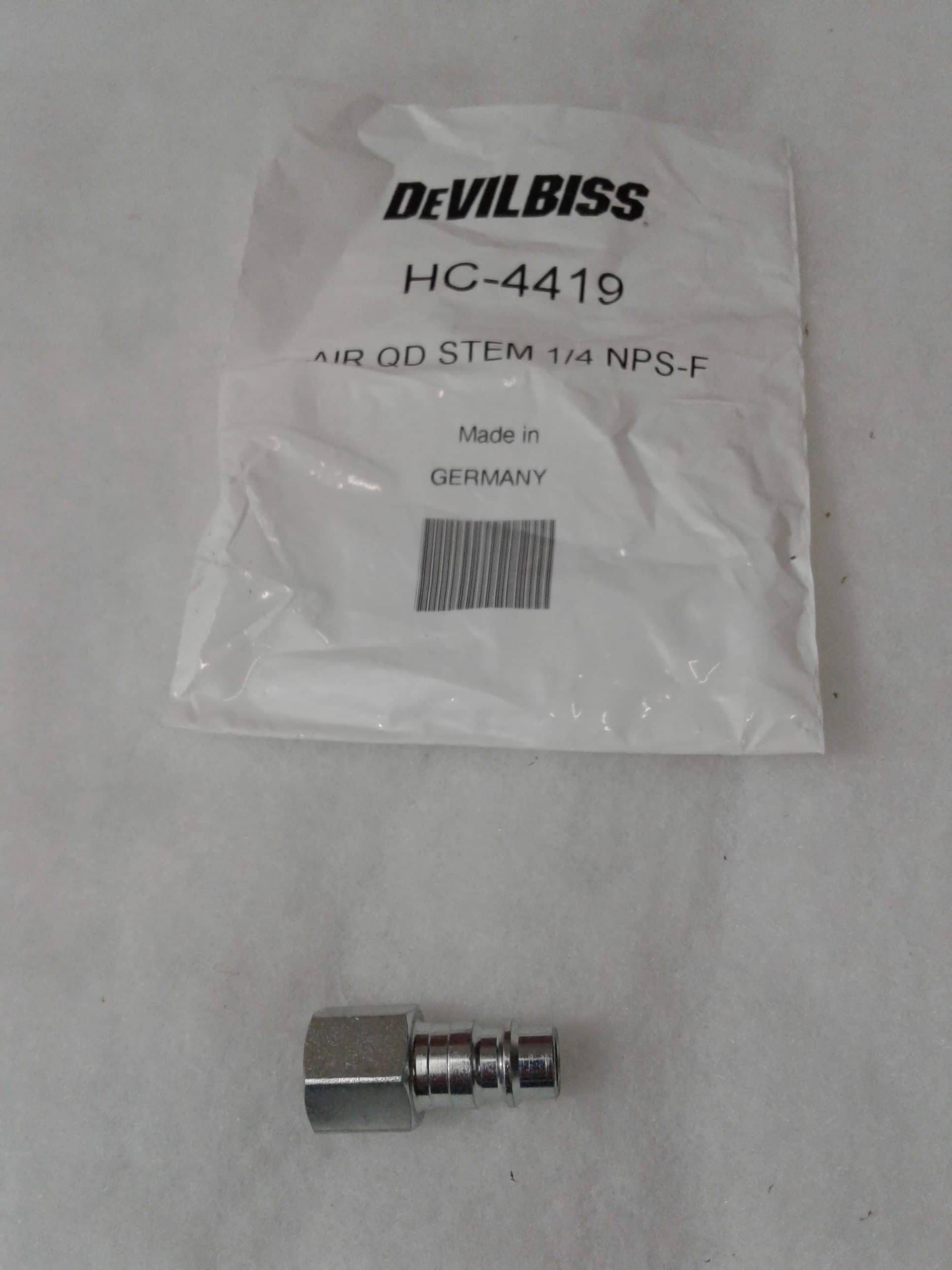 Devilbiss HC-4419 Air QD Stem 1/4 NPS-F - Ysert