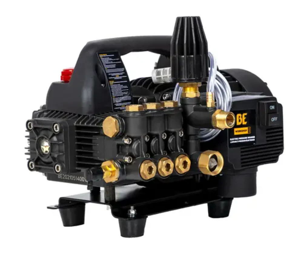 BE P1515EPN Workshop Powerease 1500 PSI @ 1.6 GPM BE Triplex Pump 110V  Built-in Unloader  Hand Carry Electric Cold Water Pressure Washer - Ysert