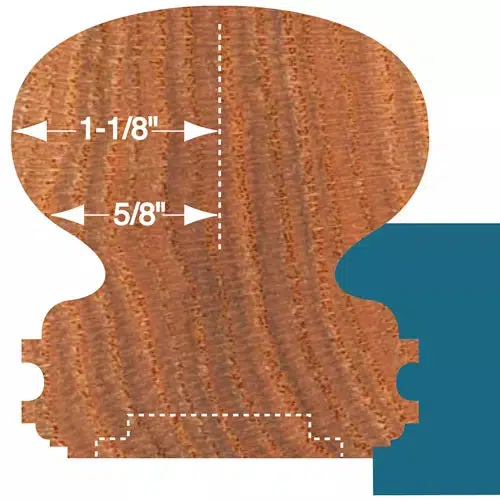 Roman Carbide DC2218 - Handrail Shaper Cutter - 3/4