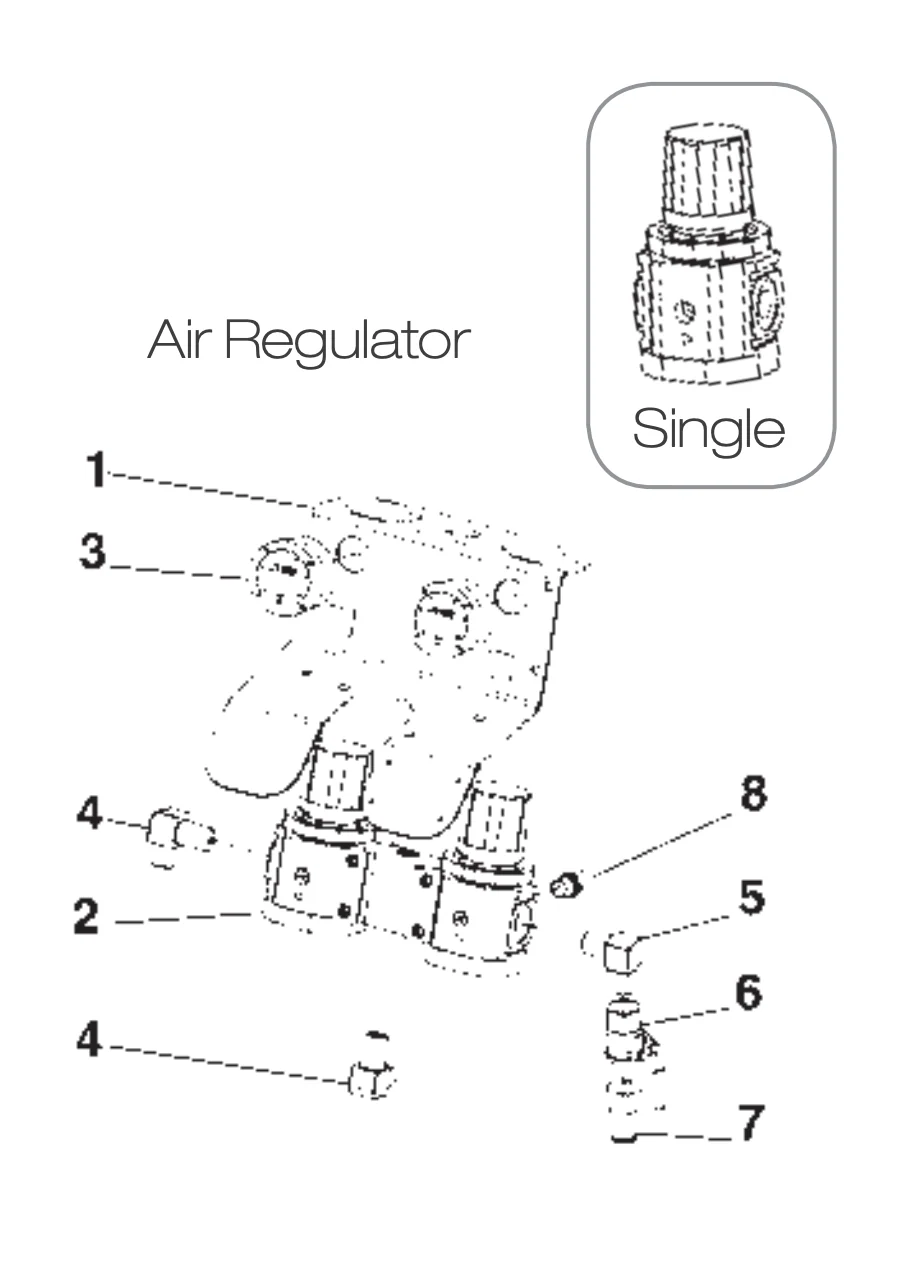 IWATA 04492910 Pressure Gauge for Air Regulator - Ysert