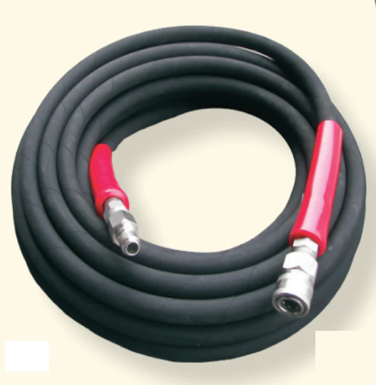 Pressure Pro 2-Wire 6000 PSI High Pressure Hose w/ 10000 PSI Quick Connects - Black - Ysert