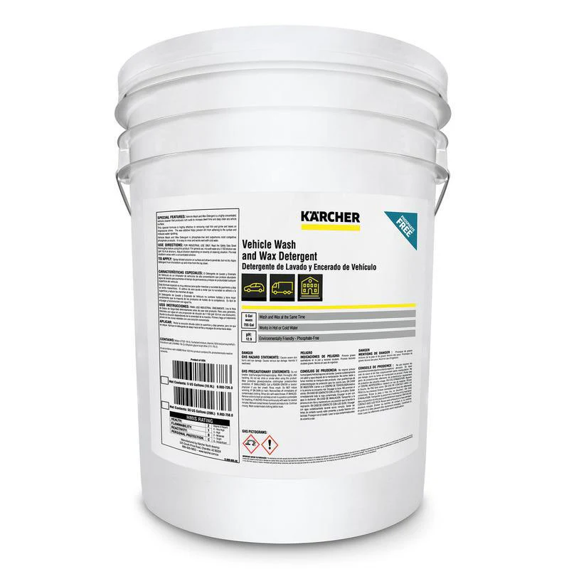 K'A'RCHER Vehicle Wash and Wax Detergent, 5-gal - Ysert