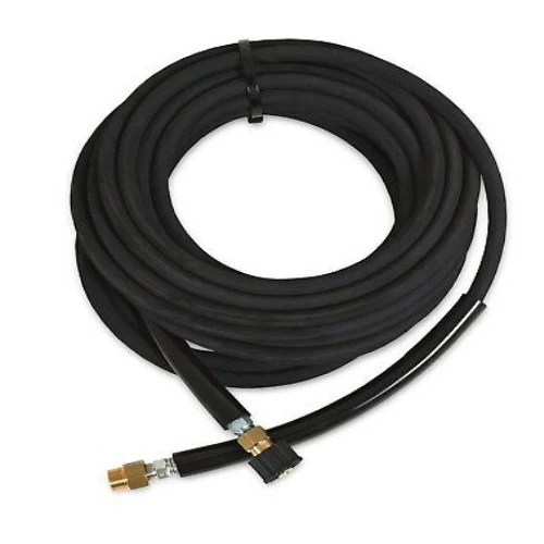 MITM 850-0174 R1 50-foot x 3 ⁄8-inch ID 2500 PSI Hot Water Extension Hose w/ Screw Connects, Swivel & Bend Restrictors - Ysert