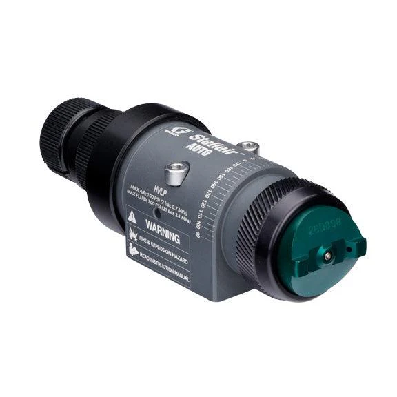 Stellair automatic air spray gun, HVLP Trim, 0.055 in (1.4 mm) nozzle for general applications with a fluid control knob - Ysert