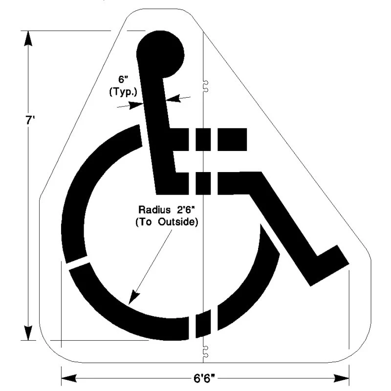 NEWSTRIPE Walmart Handicap Symbol - Ysert