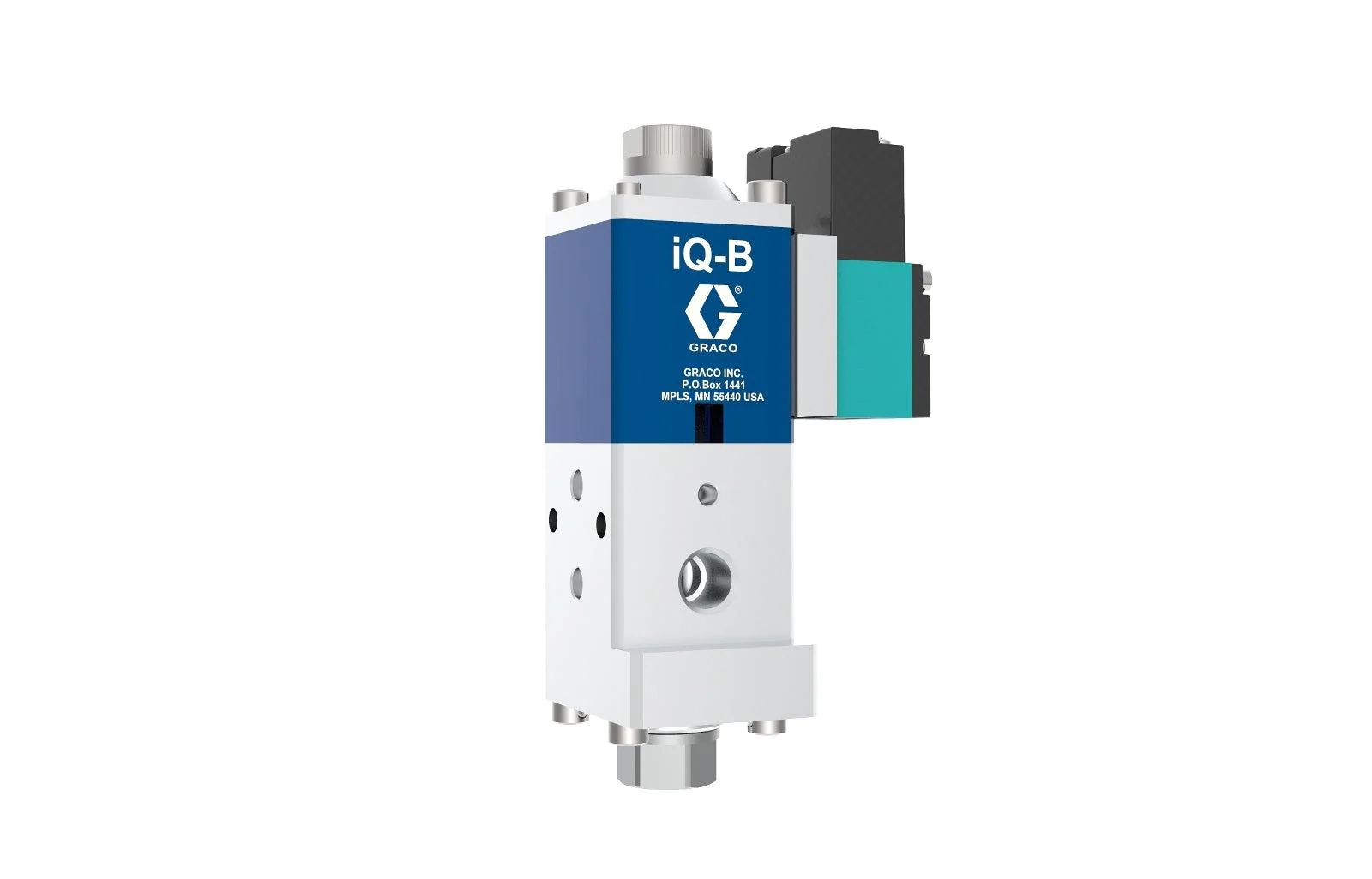 iQ Dispense Valve, Ball Seat, Ambient, NPT Tip, 000 mm Nozzle, Direct Mount Solenoid - Ysert