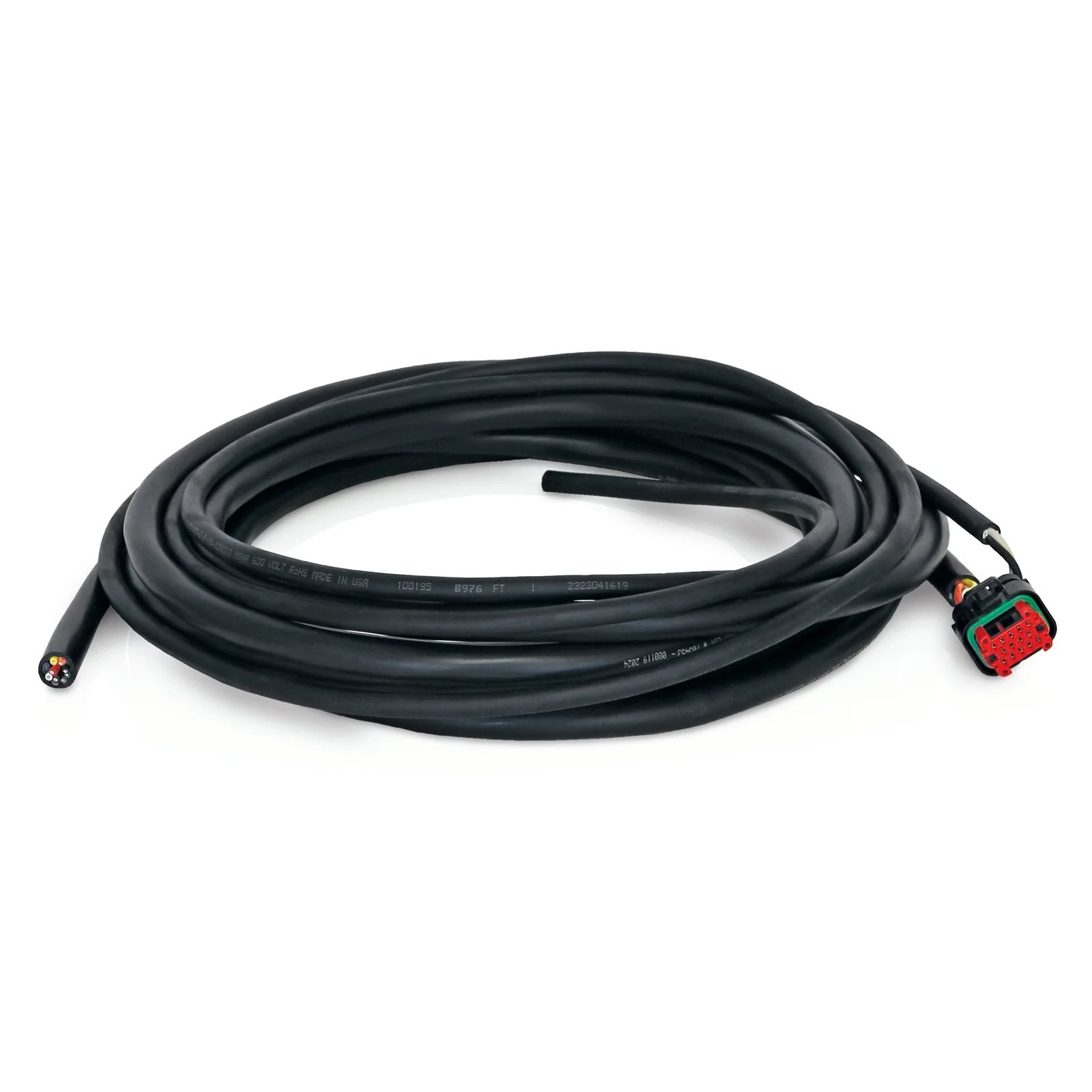14-Pin Connector, 2-Wire, 10 ft Power In and 12-Wire Color Coded 20 ft Cable, Flying Leads - Ysert