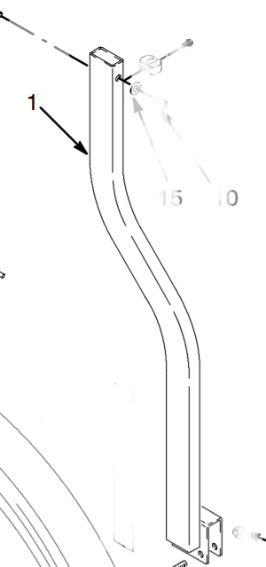 Graco 15F581 EZ Bead Hopper Leg Only (RH) - Ysert