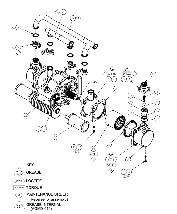 Binks - 193706 MAPLE 60 AIR MOTOR SUB ASS'Y - Ysert